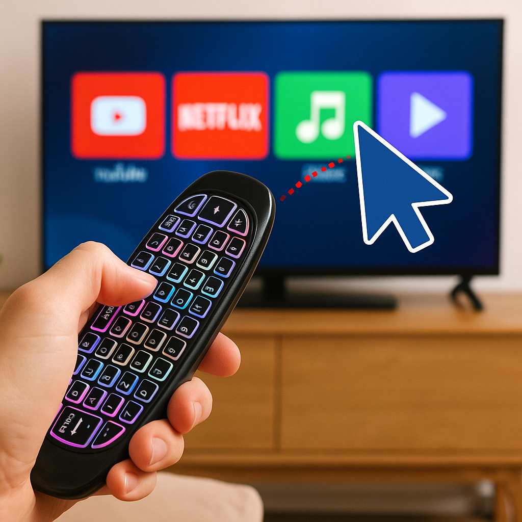 Control multifuncional Air Mouse RGB