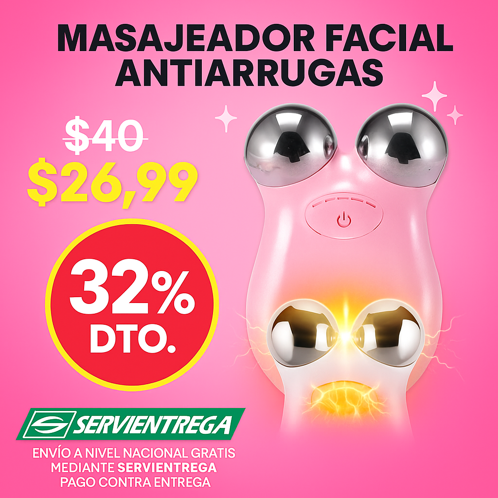 Masajeador facial antiarrugas