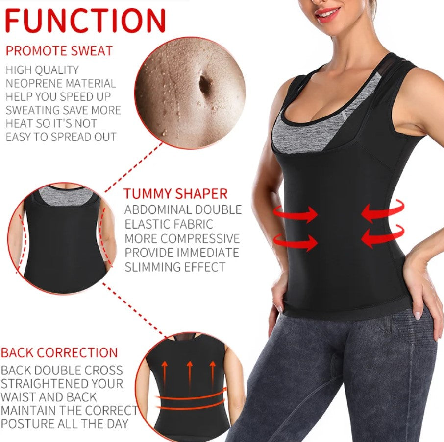 Combo Chaleco Quemador Mujer + Rodillera