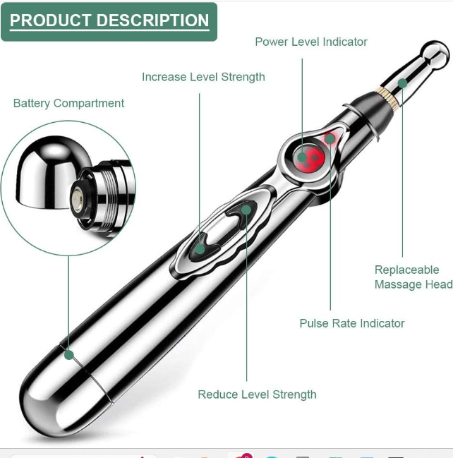 PLUMA DE ACUPUNTURA para masaje