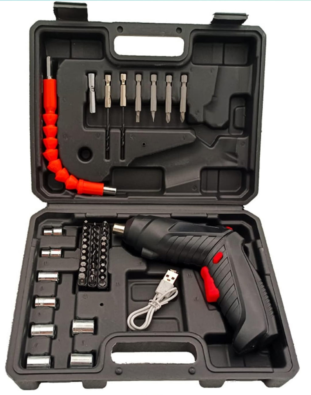 Kit destornillador electrónico negro