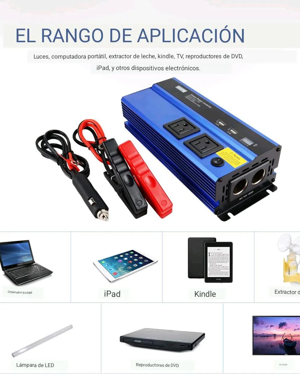 INVERSOR 1000W INTELIGENTE DOBLE TOMA (electrónico)