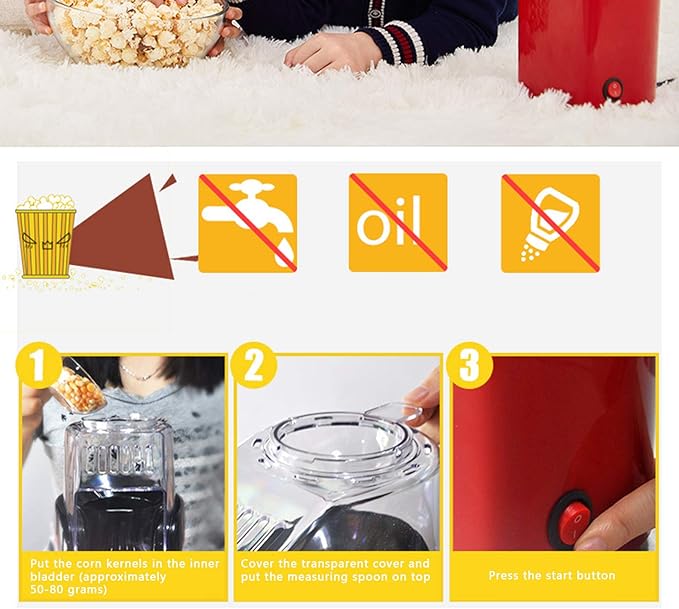 Maquina de palomitas, canguil o crispeta para la cocina