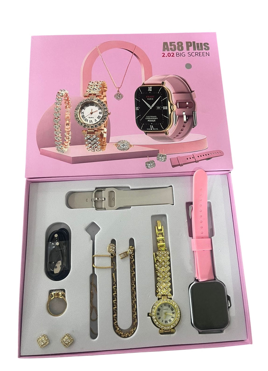 Smartwatch A58 Plus (Envío gratis por Servientrega a todo el Ecuador y *pagas sólo al recibir*. Escríbenos por WhatsApp si tienes más dudas o para tomar tu pedido manualmente. También puedes poner tú mismo el pedido abajo al final en la página.