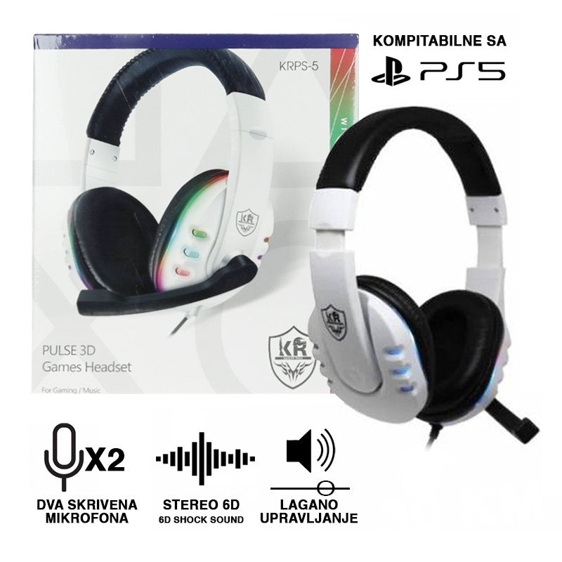 Diadema Gamer KRPS-5 Con luces Led