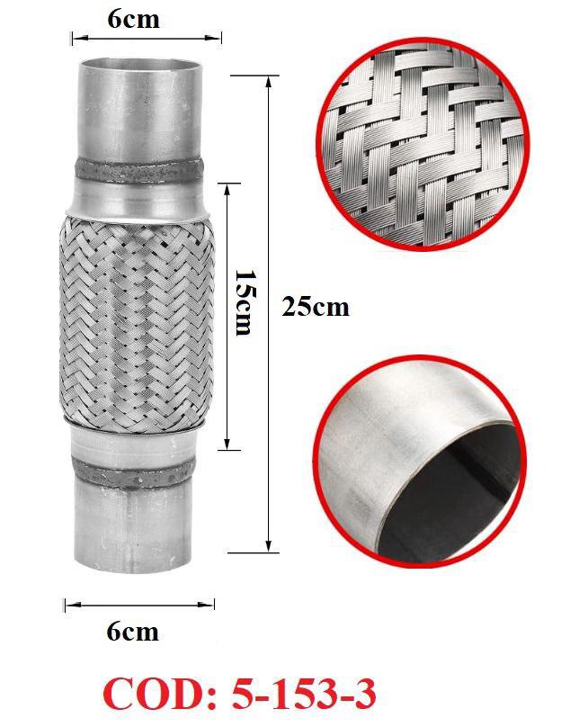 FLEXIBLE PARA TUBO DE ESCAPE 3 MEDIDAS (AUTOS)