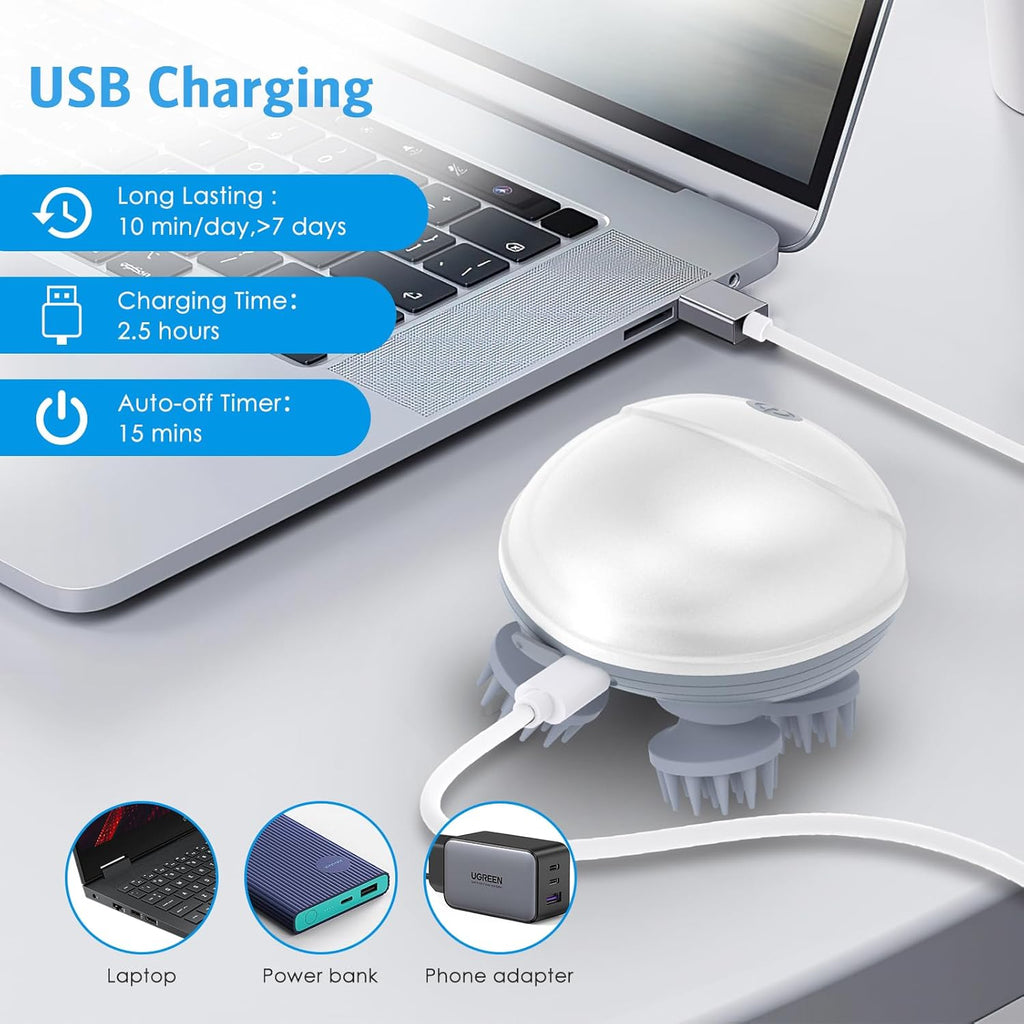 Masajeador eléctrico de cuero cabelludo