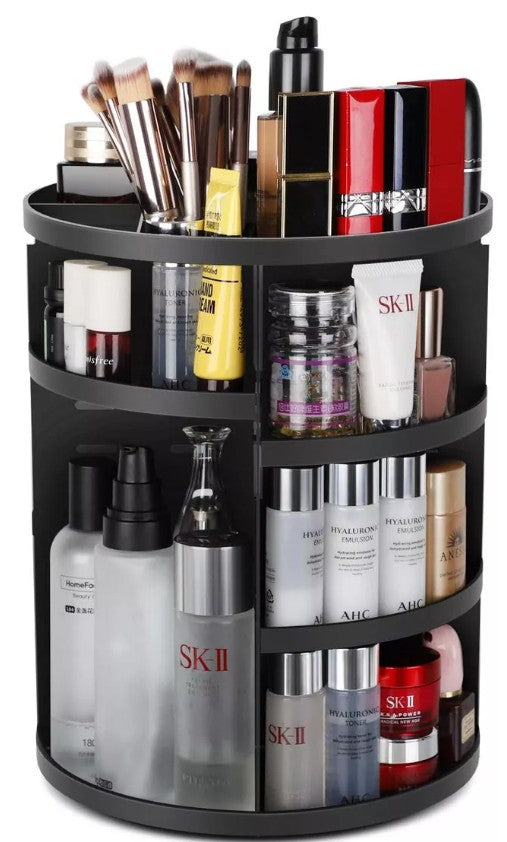 Almacenamiento de cosméticos giratorio