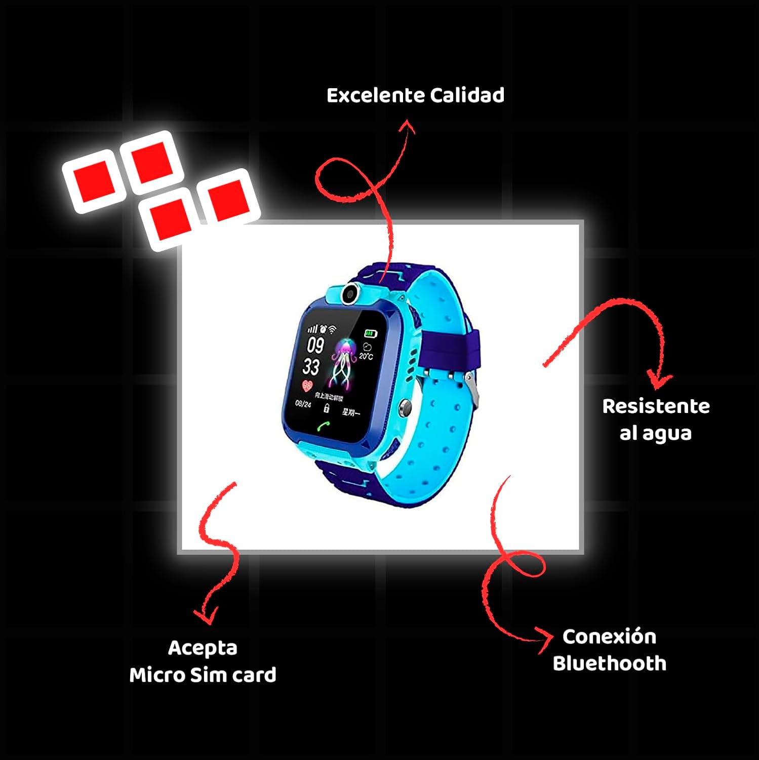 Reloj, Smartwatch para niños llamadas