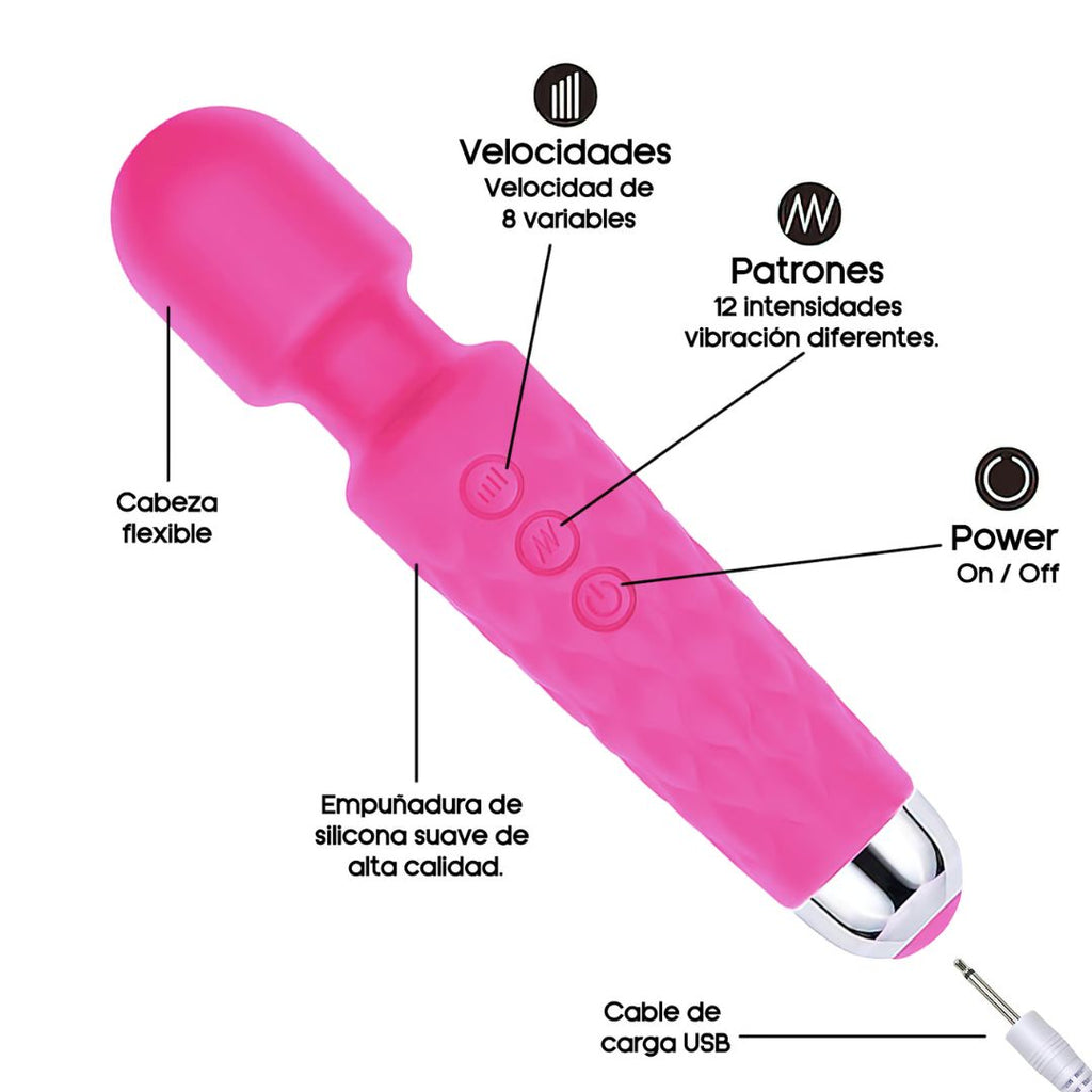Vibrador Consolador Punta Flexible Dildo