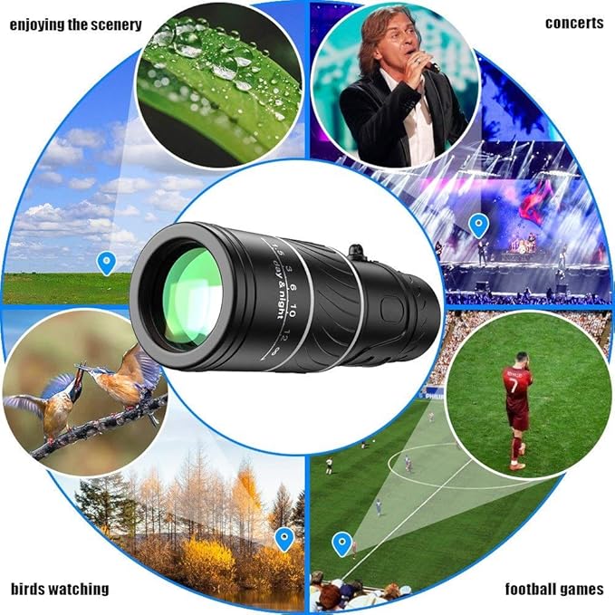 Monocular, telescopio, visor óptico HD