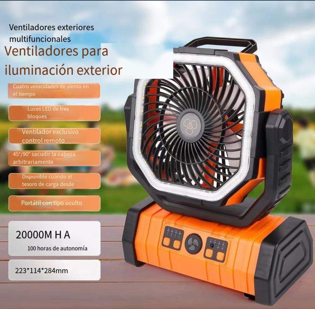 VENTILADOR PORTÁTIL RECARGABLE