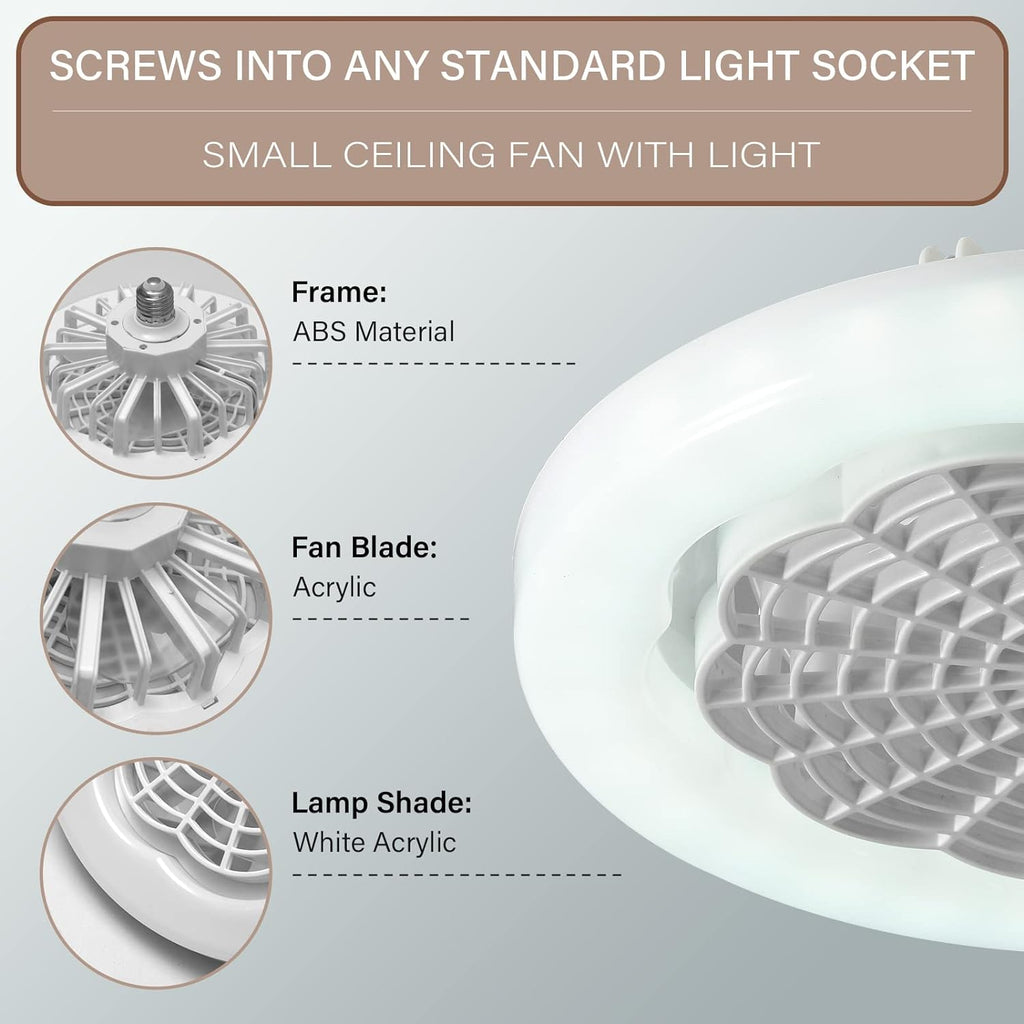 Foco LED ventilador de techo