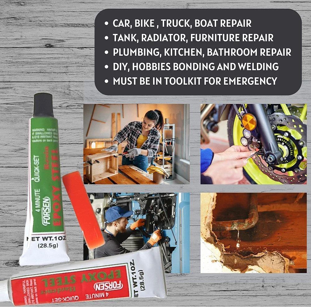 Pegamento de reparación de metal