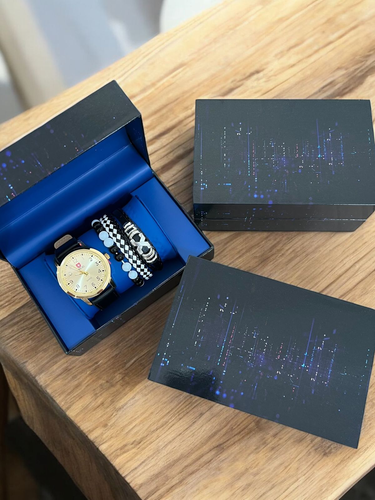 COMBO RELOJ-PULSERAS CABALLERO