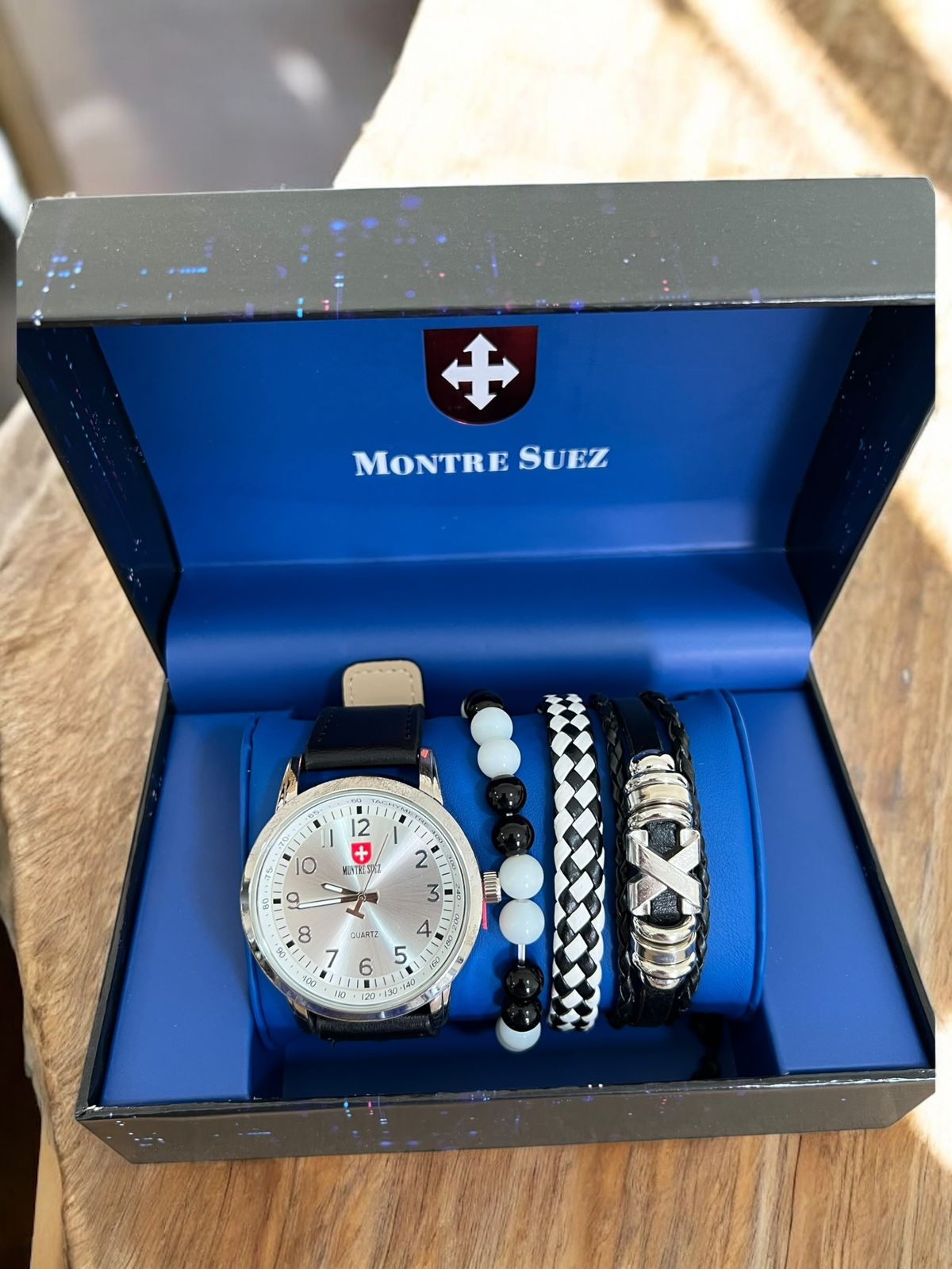 COMBO RELOJ-PULSERAS CABALLERO