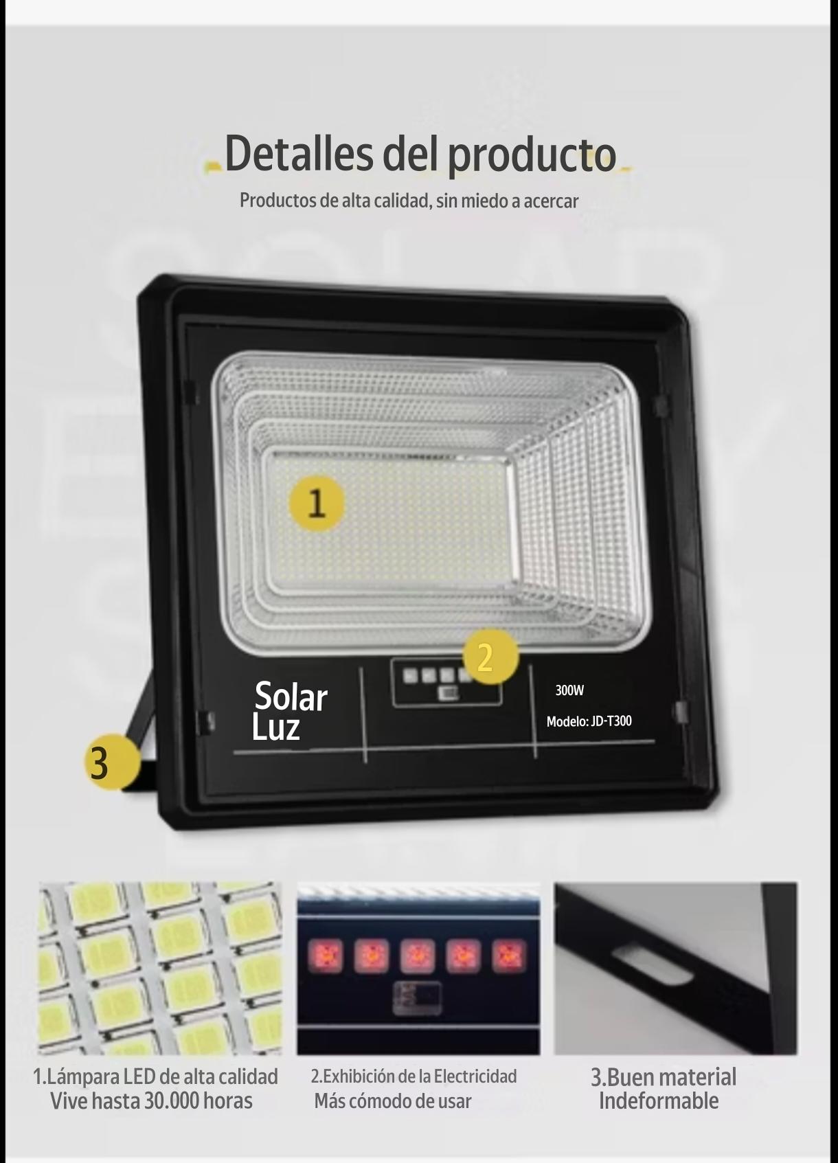 Reflector Lampara Solar Impermeable