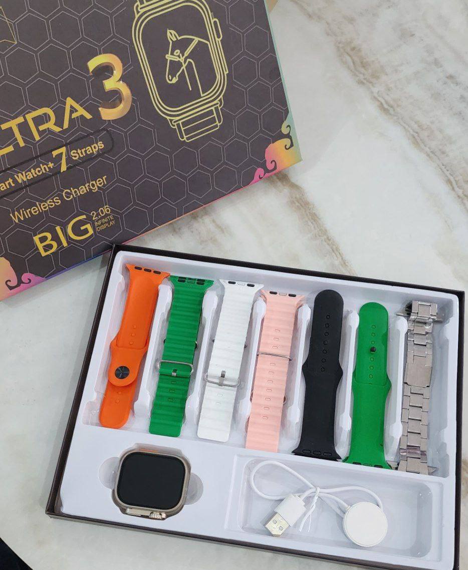 SMARTWATCH X10 ULTRA 3 CON 7 CORREAS