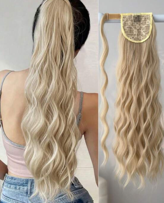 EXTESION DE CABELLO TIPO COLA ONDAS