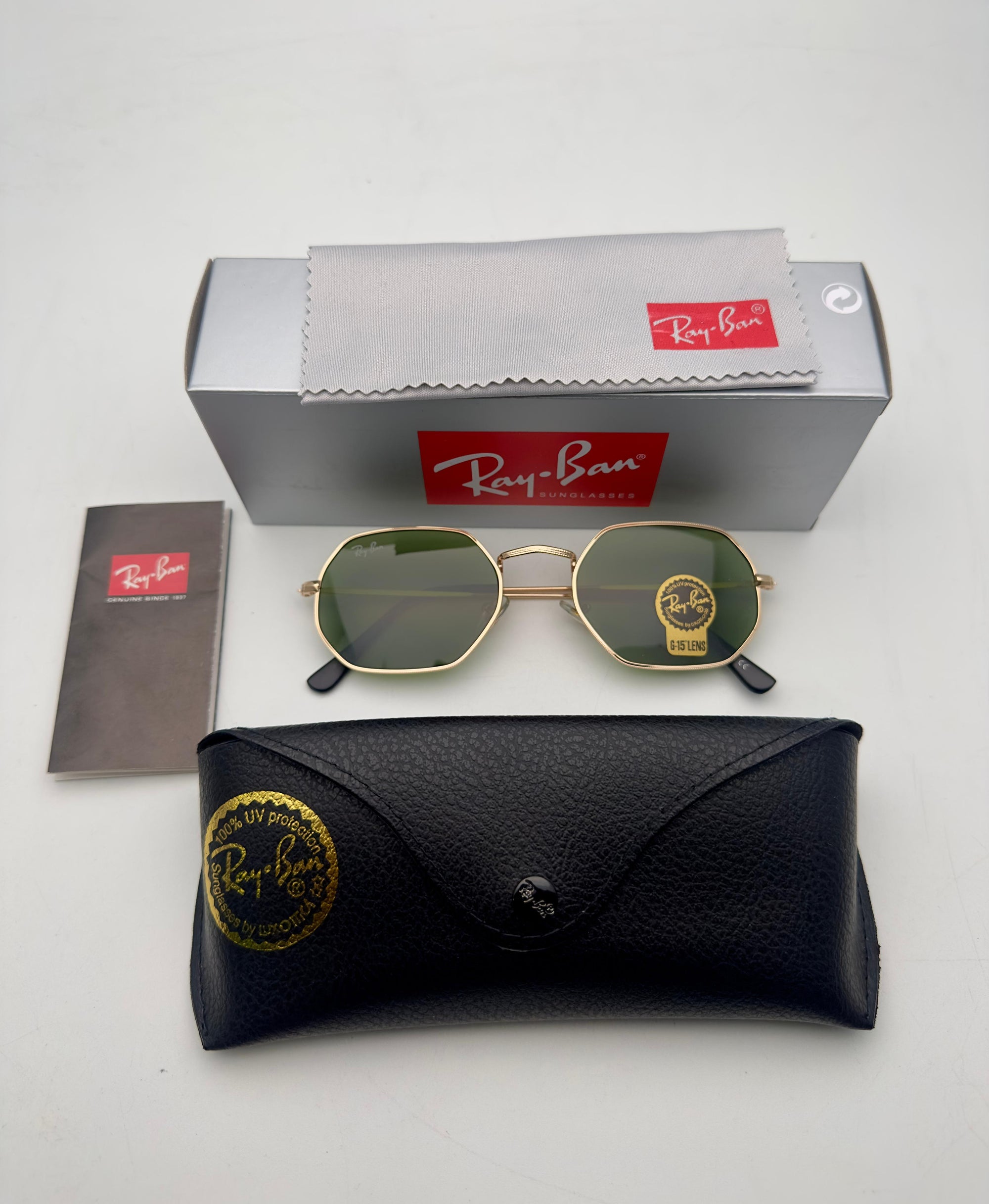 Gafas Rayban Octagonal+Estuche Tipo Original