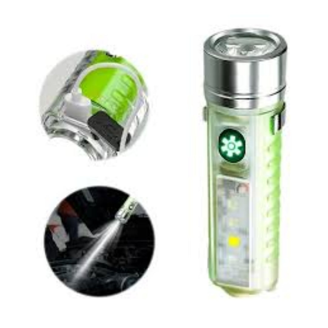 Mini Linterna Led Zoom Recargable USB