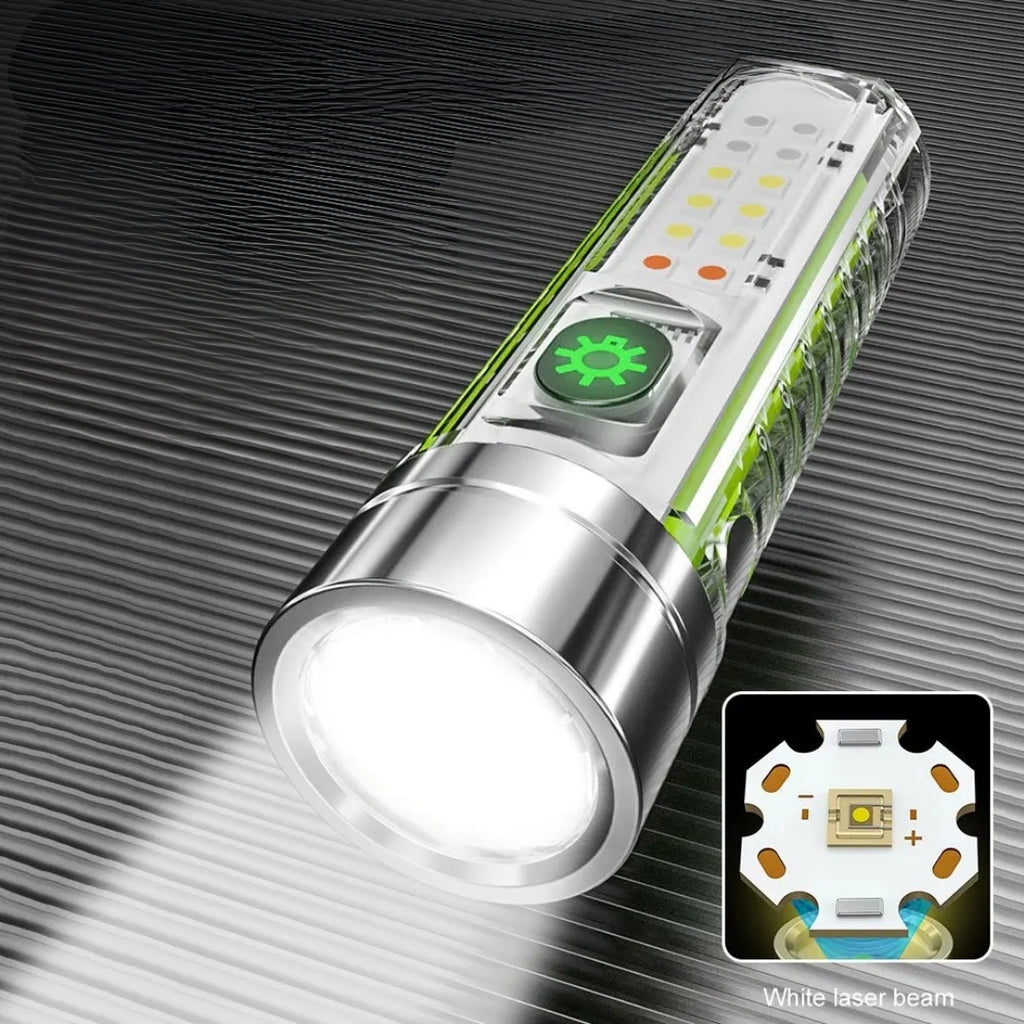 Mini Linterna Led Zoom Recargable USB