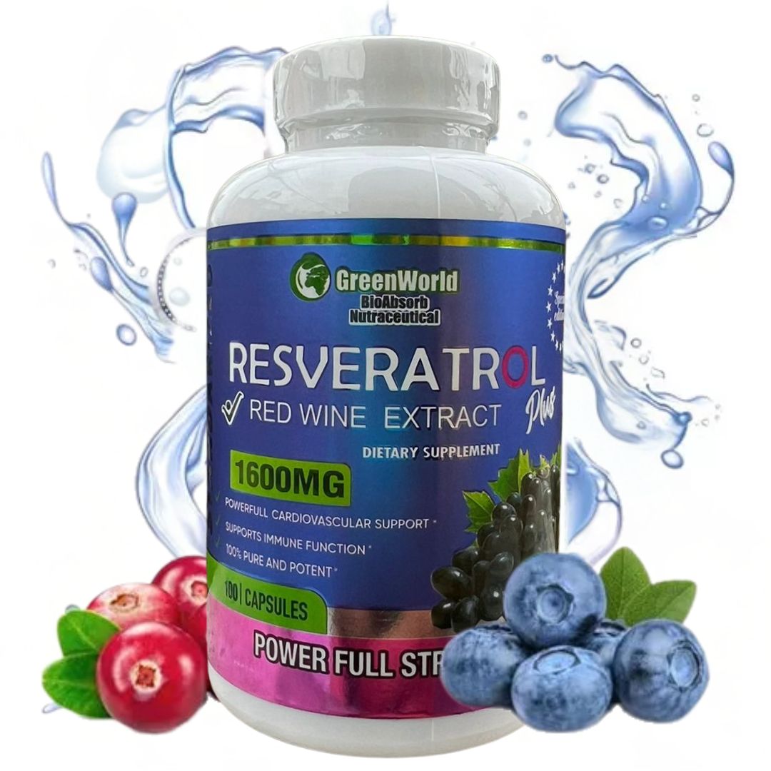 SUPLEMENTO RESVERATROL BLANCO 100CAP. PARA REJUVENECER