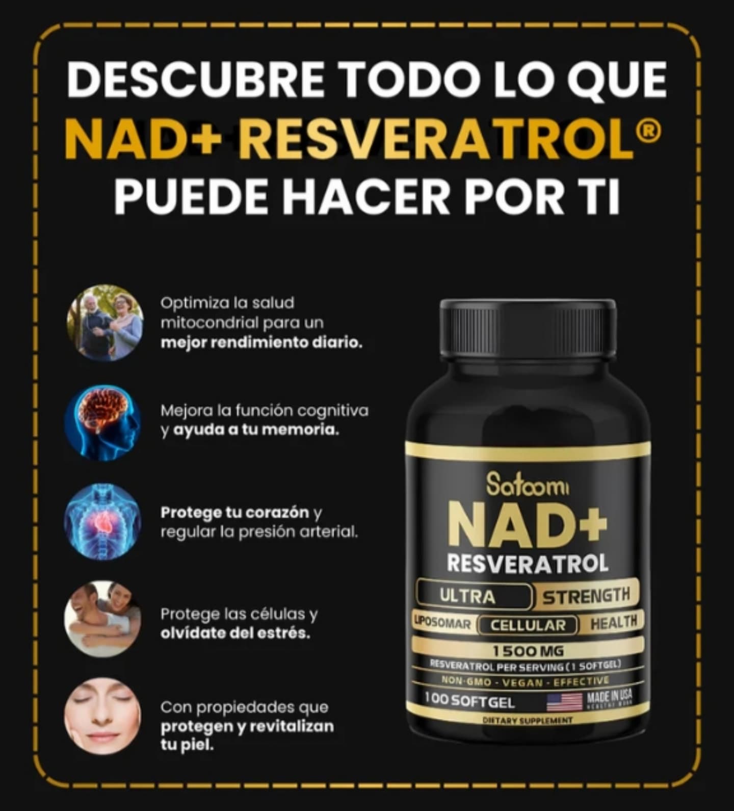 SUPLEMENTO SATOOM NAD RESVERATROL