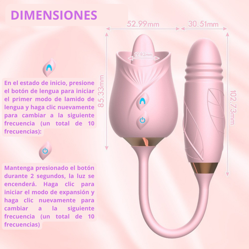 Rosa Vibradora Blanca Plus