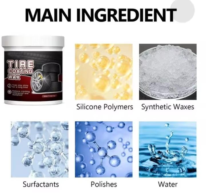 Cera Potente Neumaticos y llantas brillo