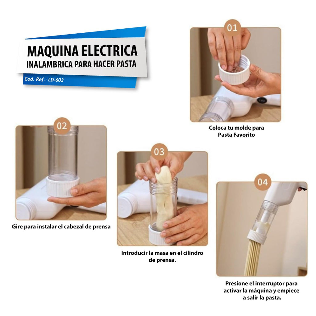 Máquina Eléctrica para Hacer Fideos (hogar)