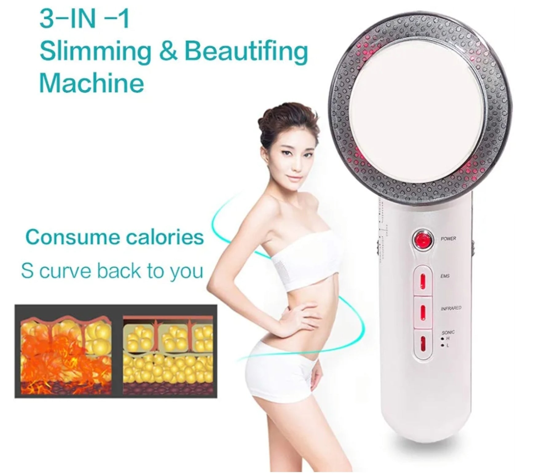 Máquina ultrasonica quema grasa