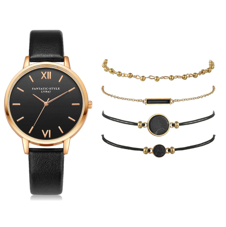 RELOJ CON PULSERAS PARA DAMA