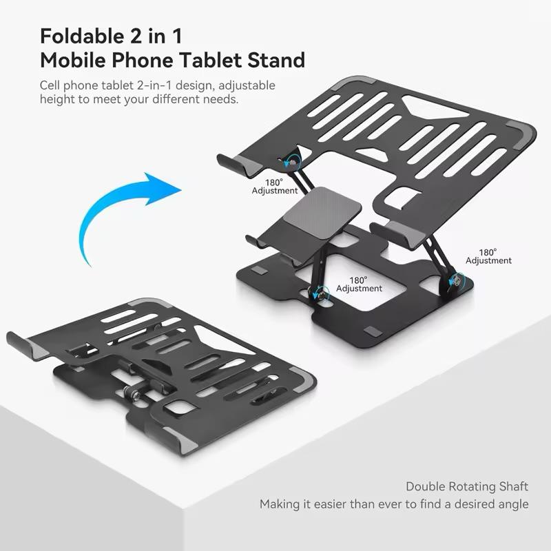 SOPORTE DE LAPTOP Y CELULAR (metalico)