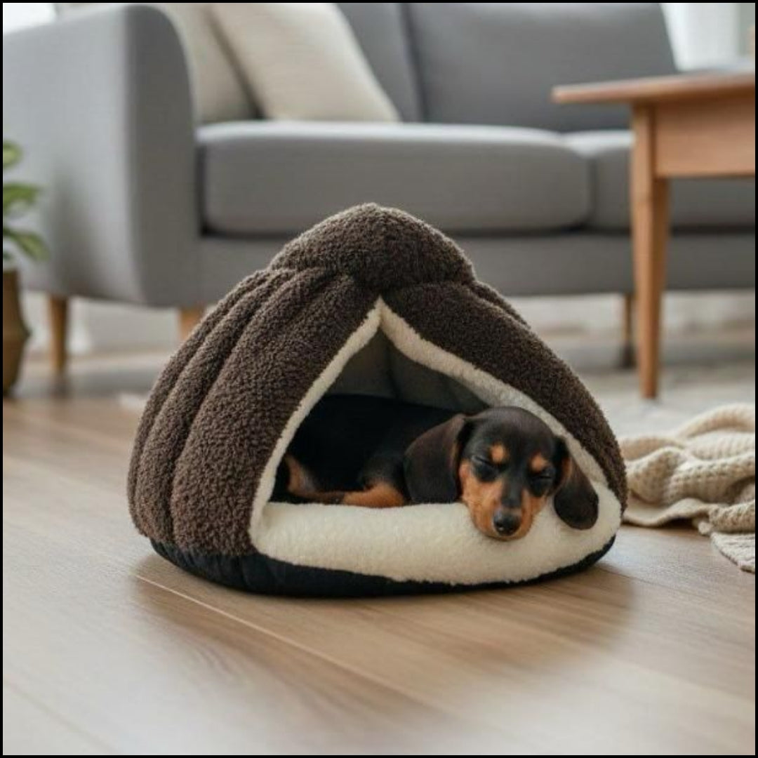 Cama iglu cueva para mascotas