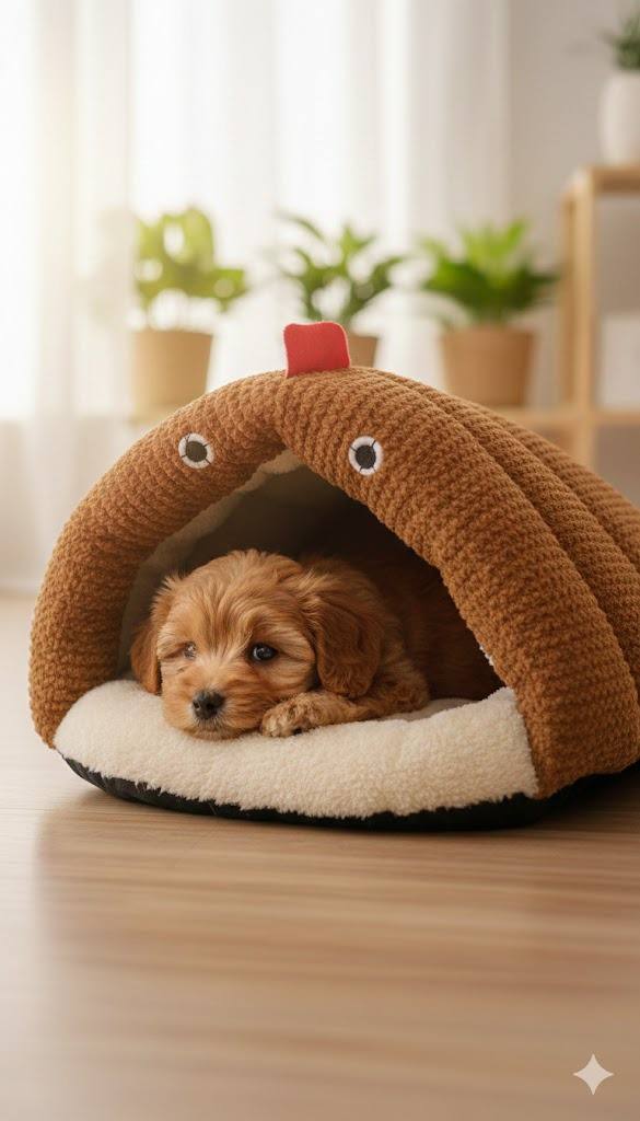 Cama iglu cueva para mascotas