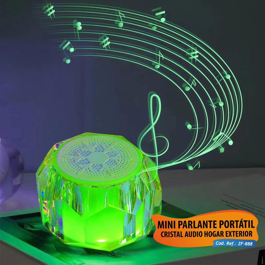 MINI PARLANTE PORTÁTIL CRISTAL AUDIO