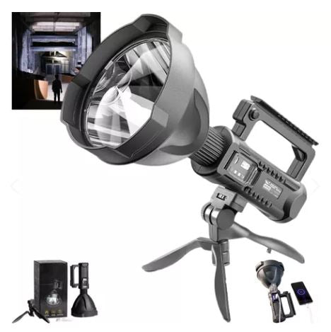 LINTERNA POTENTE LED CON TRIPODE 200MT