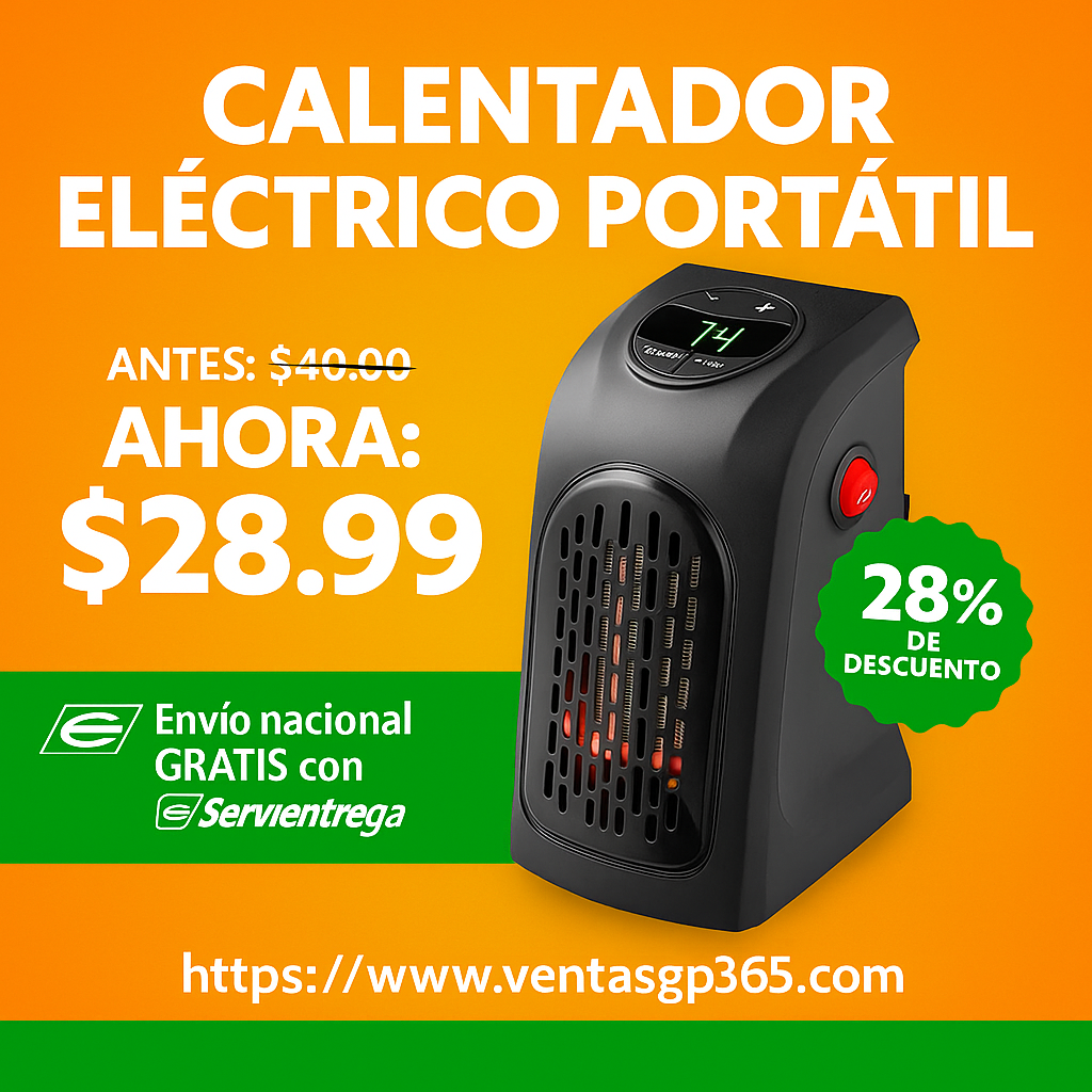 CALENTADOR ELECTRICO PORTATIL