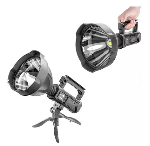 LINTERNA POTENTE LED CON TRIPODE 200MT