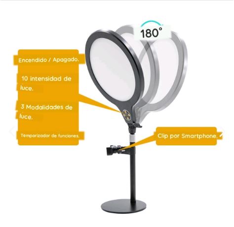 ARO DE LUZ LAMPARA LED