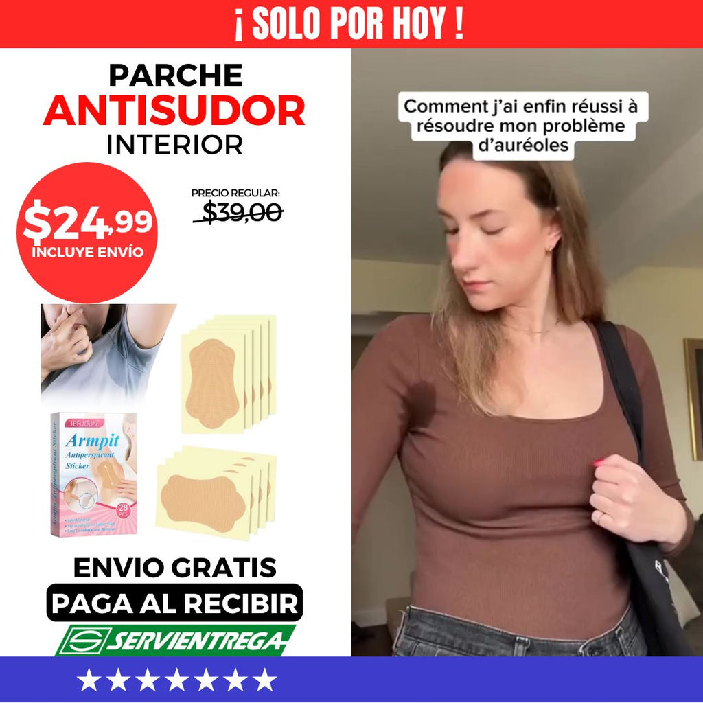 PARCHE ANTISUDOR 10 PIEZAS