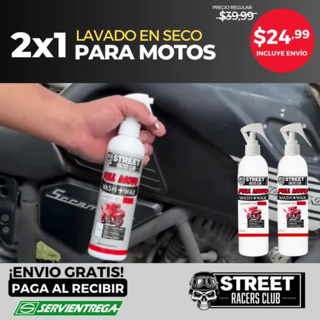 Combo 2 Lavados en Seco para Motos