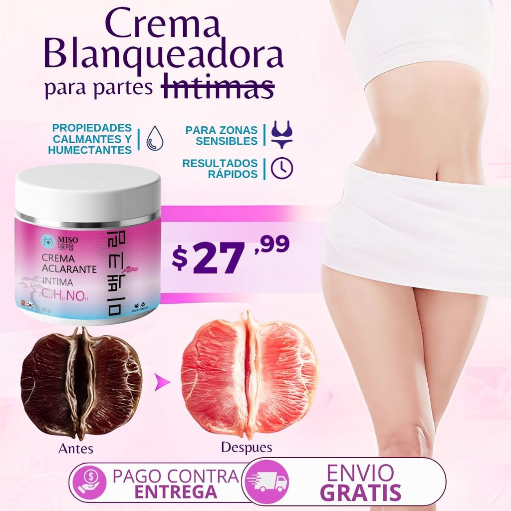 Crema Aclarante Zonas Intimas Miso