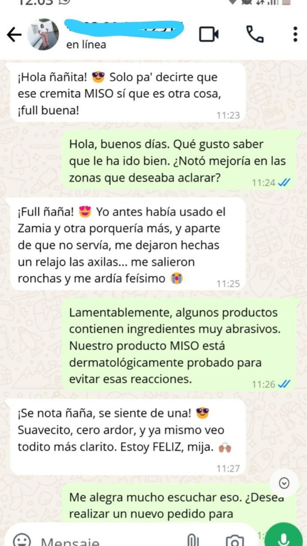 Crema Aclarante Zonas Intimas Miso