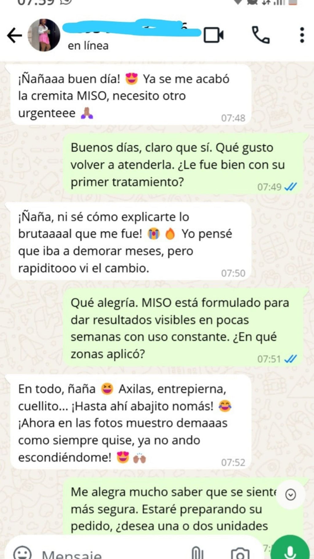 Crema Aclarante Zonas Intimas Miso