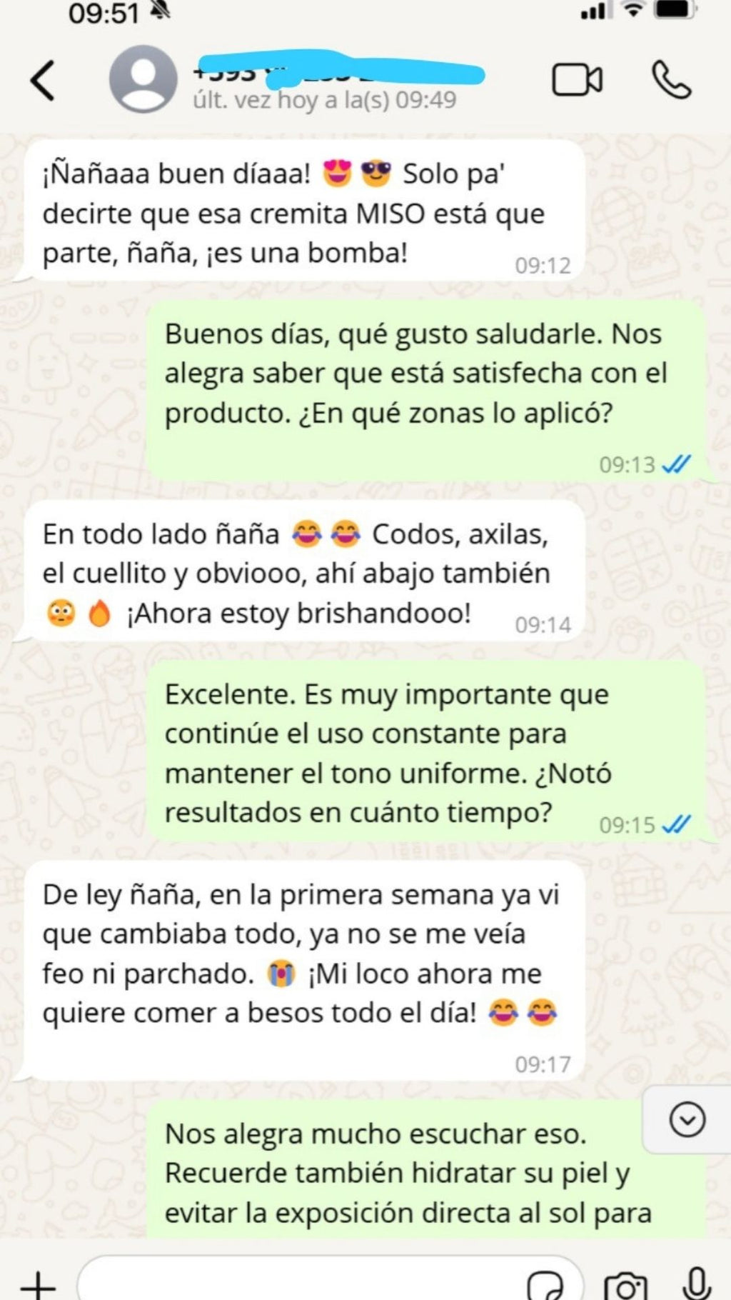 Crema Aclarante Zonas Intimas Miso