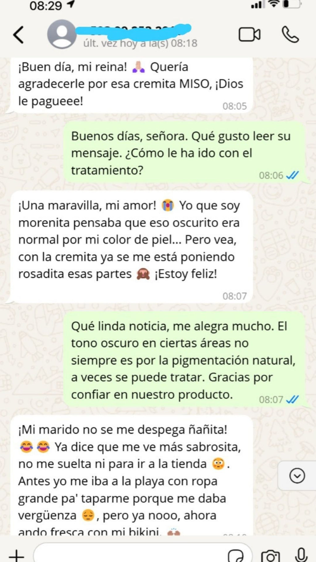 Crema Aclarante Zonas Intimas Miso