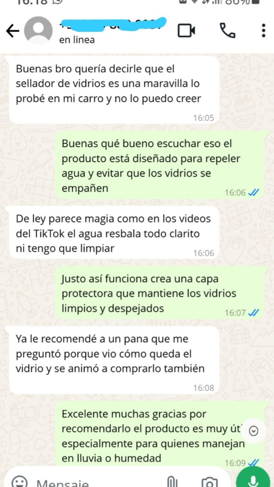 Impermeabilizador Vidrios GLASS 250ml