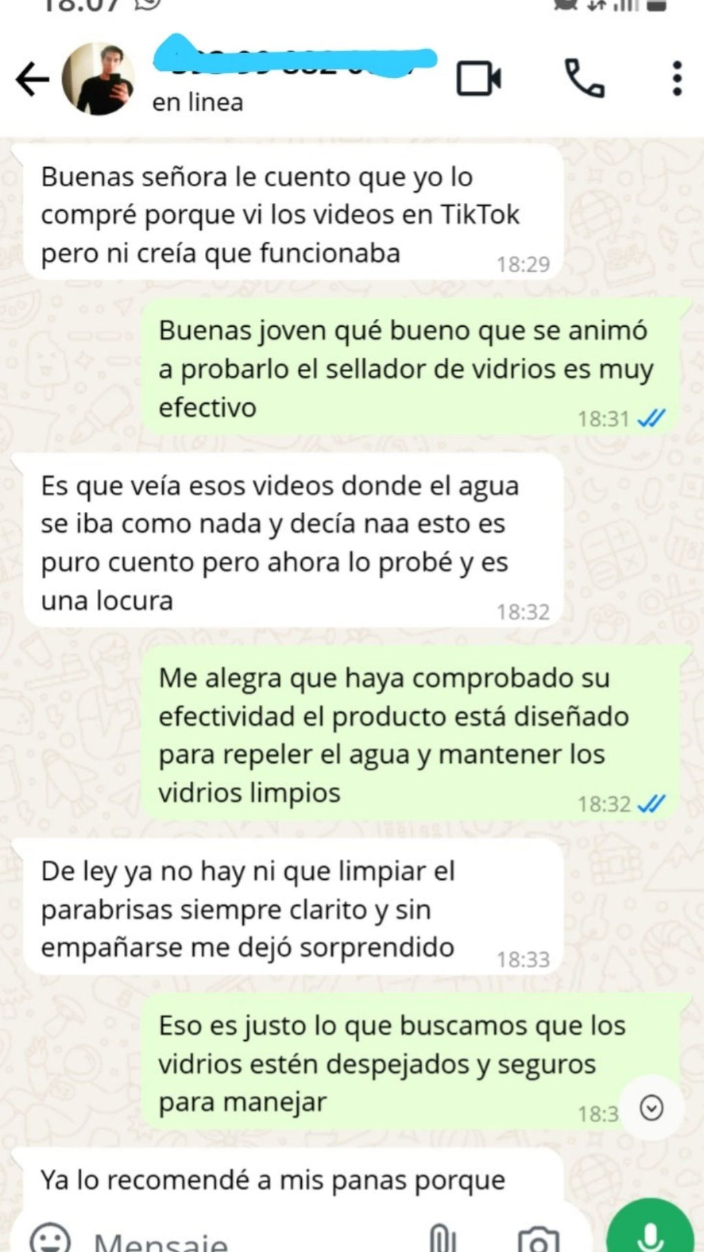 Impermeabilizador Vidrios GLASS 250ml